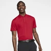 Nike Dri-fit Tiger Woods Men's Golf Polo In Gym Red/ Gym Red/ Black