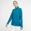 Nike Dri-fit Uv Women's 1/4-zip Golf Top In Green Abyss