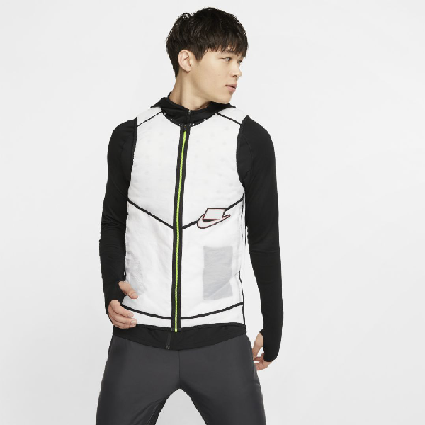 men's aerolayer hooded running jacket