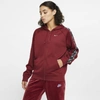 Nike Sportswear Women's Logo Full-zip Hoodie In Red