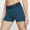 Nike Pro Women's 3" Training Shorts In Midnight Turquoise