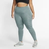Nike One Women's Tights (plus Size) In Midnight Turquoise