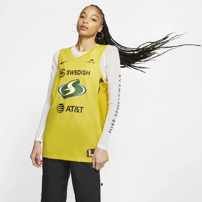 Nike Breanna Stewart Seattle Storm  Wnba Basketball Jersey In Yellow