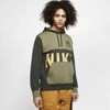 Nike Sportswear Club Men's Pullover Hoodie In Medium Olive/sequoia