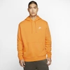 Nike Sportswear Club Fleece Pullover Hoodie In Orange