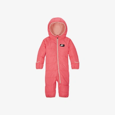 Nike Baby Puffer Snowsuit In Pink
