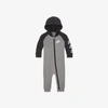 Nike Sportswear Baby (0-9m) Hooded Coverall In Grey