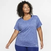 Nike Dri-fit Legend Women's Short-sleeve Training Top (plus Size) In Deep Royal Blue