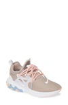 Nike Presto React Sneaker In Pumice/ White/ Coral