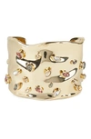 ALEXIS BITTAR ASTERIA NOVA CRUMPLED METAL SPUTNIK CUFF,AB94B004