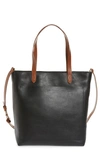 MADEWELL THE ZIP-TOP MEDIUM TRANSPORT LEATHER TOTE,AE189