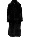 ANINE BING SASHA COAT IN FAUX FUR,A-01-1028-000/BLACK