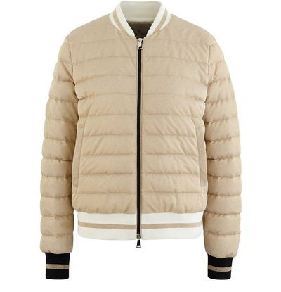 Moncler Or Down Jacket In Gold Color