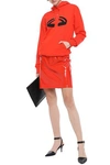 HELMUT LANG PATENT-LEATHER MINI SKIRT,3074457345624256147