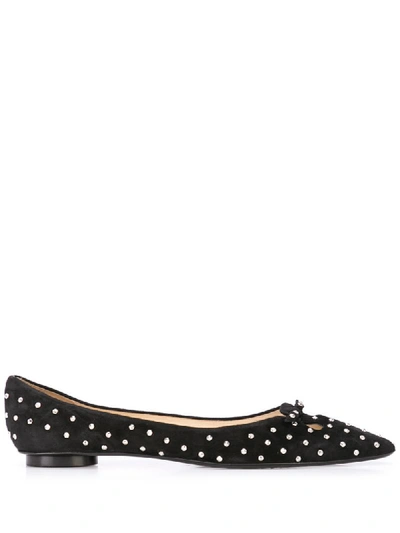 Marc Jacobs Women's The Studded Mouse Pointed-toe Flats In Black