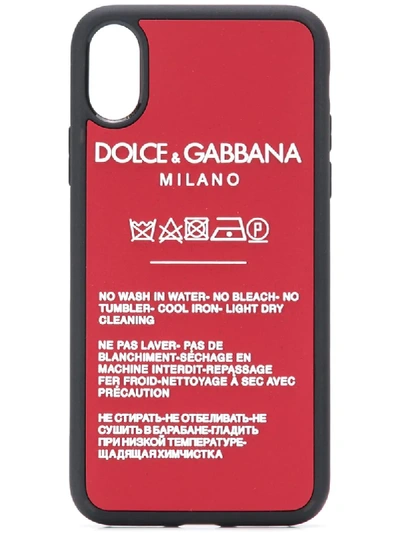 Dolce & Gabbana Appliqué Iphone X Case In Red