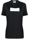 Prada Logo Print T-shirt In Black