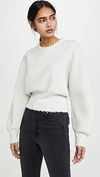 ALEXANDER WANG Pullover with Imitation Pearl Necklace