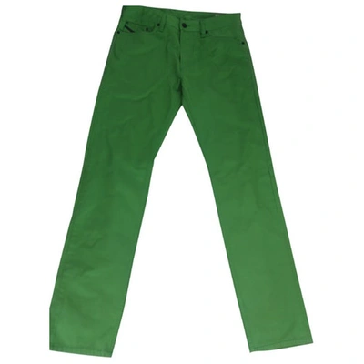 Pre-owned Diesel Trousers In Green