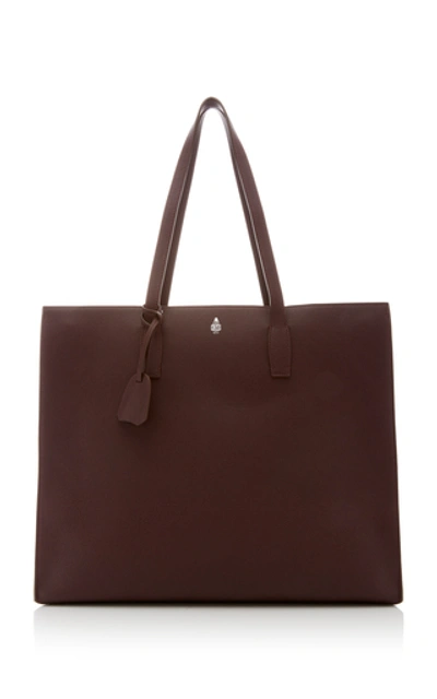 Mark Cross Fitzgerald Leather Tote Bag In Red