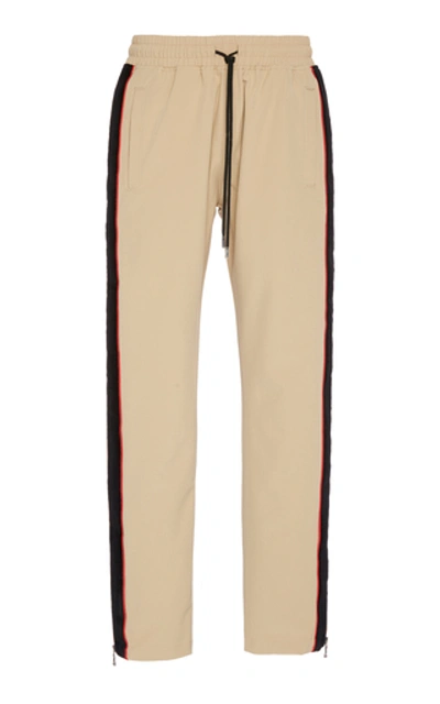 Just Don Team X Army Nylon Track Trousers In Neutral