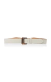 MAISON VAINCOURT OVERSIZED BUCKLE LEATHER BELT,746347