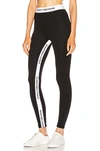Rabanne Printed Stretch-jersey Stirrup Leggings In Black