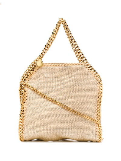 Stella Mccartney Falabella Woven Tote In 大地色