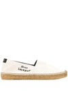 SAINT LAURENT LOGO-EMBROIDERED ESPADRILLES