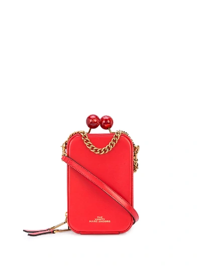 Marc Jacobs The Vanity Shoulder Bag In Red Leather