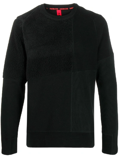 Raeburn Dual Texture Sweatshirt In Black