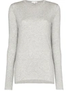 Skin Long-sleeved Cotton-jerey Pyjama Top In Grau