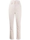 Isabel Marant Verna Corduroy Trousers In Neutrals