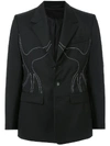 NAMACHEKO EMBROIDERED SINGLE BREASTED BLAZER