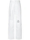 Raf Simons Wide-leg High-waisted Trousers In White