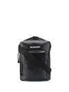 Balenciaga Explorer Crossbody Bag In Black