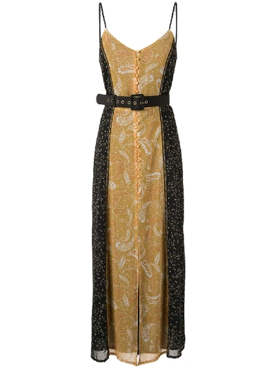 We Are Kindred Amalfi Belted Maxi Dress In Yellow