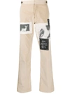 PALM ANGELS PATCHES CORDUROY TROUSERS