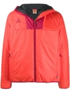 Nike Colour Block Hooded Jacket In 红色