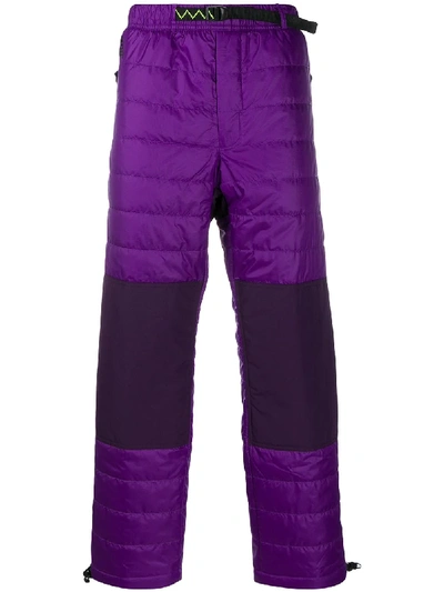 Nike Quilted Panelled Trousers In Purple