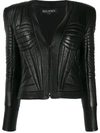 BALMAIN QUILTED LEATHER JACKET