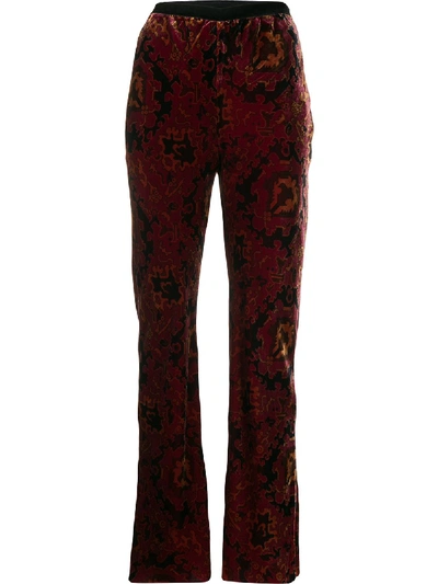 Mes Demoiselles Alun Velvet Trousers In 红色