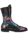 Guidi Iridesdent Ankle Boots In Multicolour