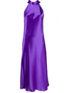 Galvan Cropped Sienna Dress In Purple