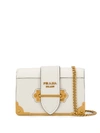 Prada Logo Plaque Cross Body Bag In 白色