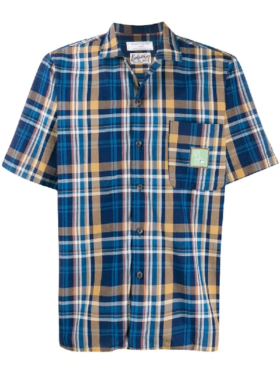 Société Anonyme X Bevilaqua Check Print Shirt In Blue