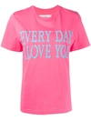 Alberta Ferretti Slogan Short-sleeve T-shirt In Pink