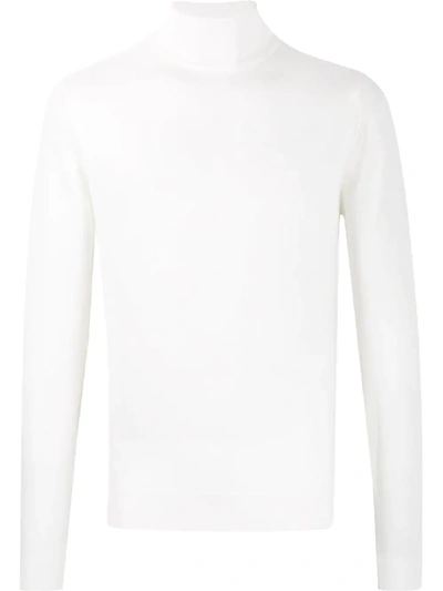 John Smedley Cherwell 高领毛衣 In White