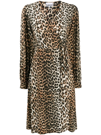 Ganni Leopard In 棕色