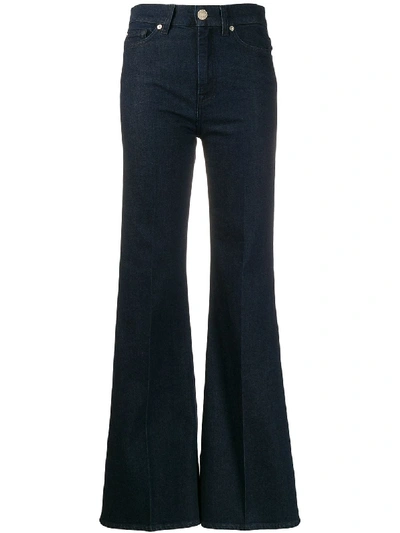 7 For All Mankind Five-pocket Flared Trousers In Blue